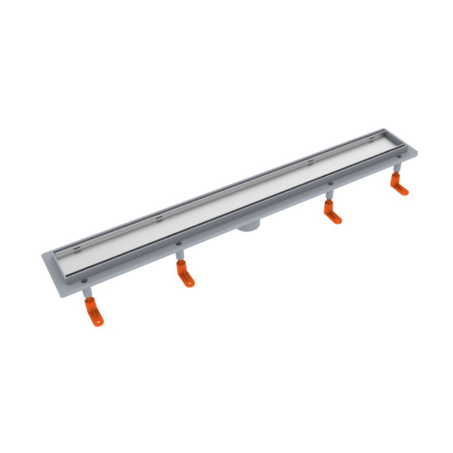 Invisible shower drain bathroom linear drain diagonal structural layout