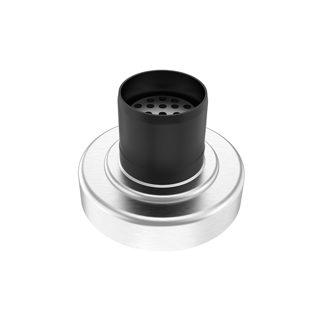 exploded structure of shower drain round showing siphon and base
