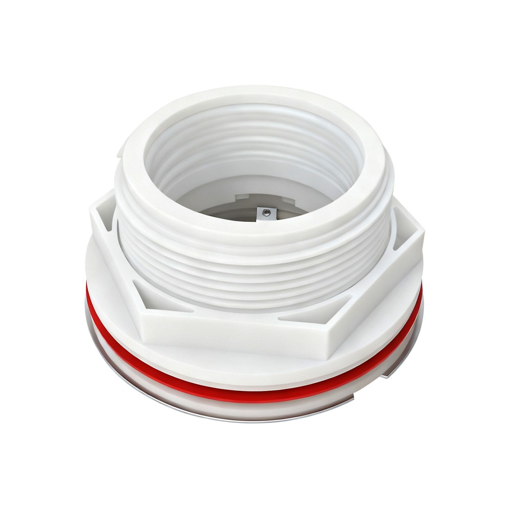 abs channel drain base featuring silicone gasket for round outlet connection