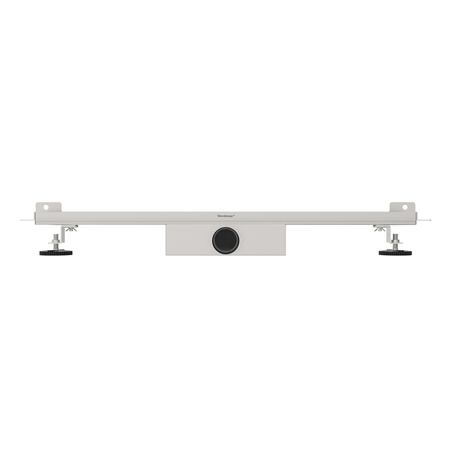 Side profile showing horizontal outlet position on the wall shower drain