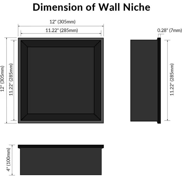 square shower niche stainless steel bathroom niche size and depth
