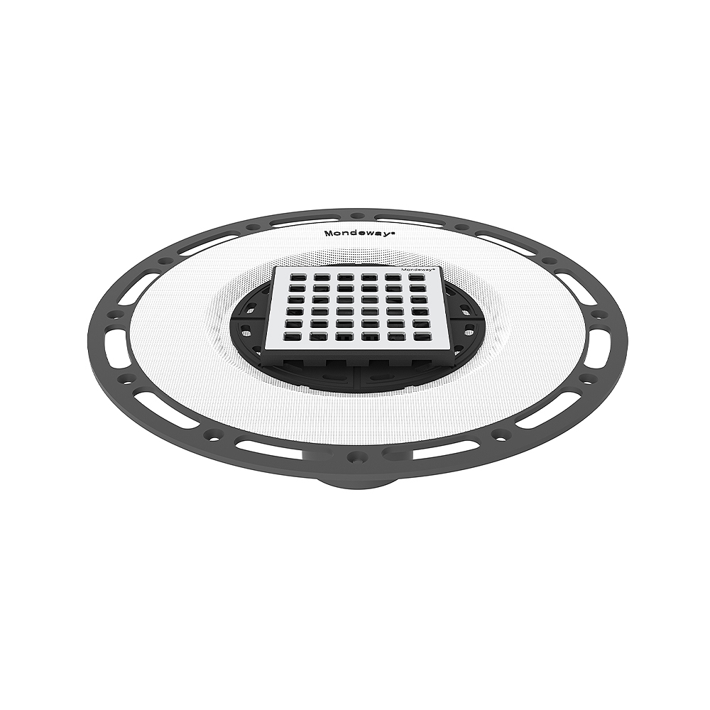 bonding flange drain components with ABS+PVC base system