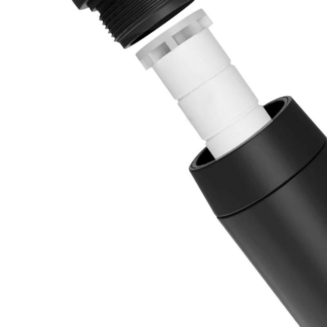 Handheld shower hose connector and inner structure detail