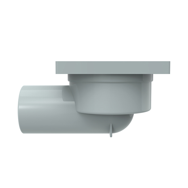 Modern square shower drain side channel structure with adjustable drainage
