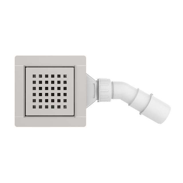 square drains with horizontal drain kit front stainless grate