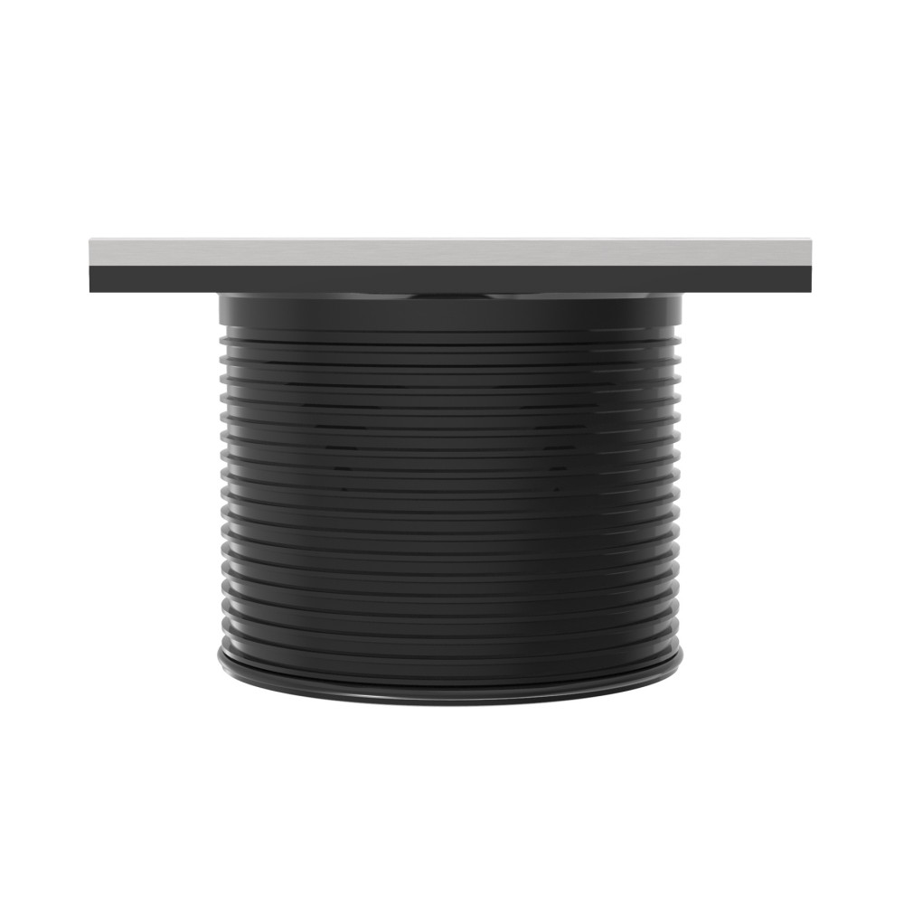 square tile floor drain with abs shower drain body side profile