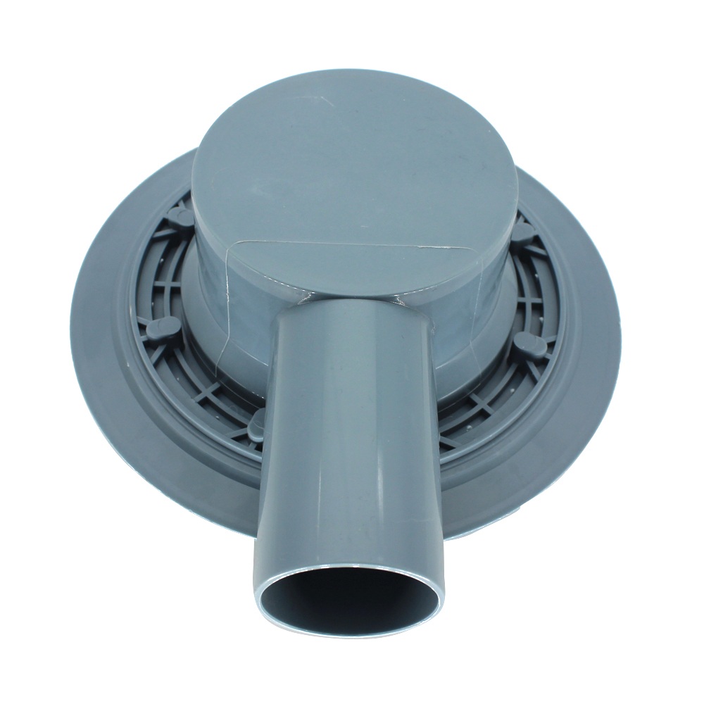 horizontal floor drain abs base rear outlet connection