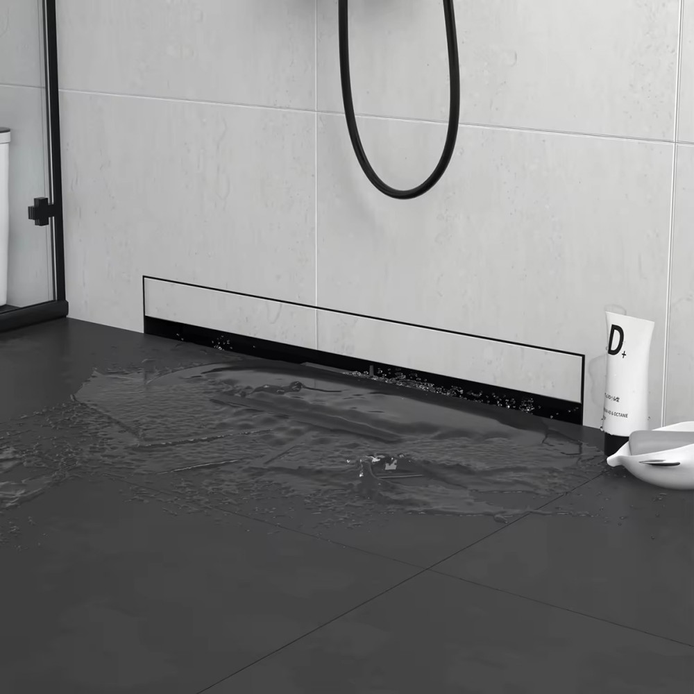 Shower wall drain stainless steel linear shower drain for modern bathroom