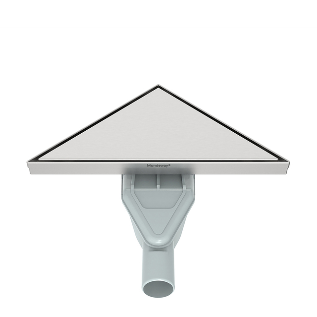 Triangular drain floor siphon drain front outlet structure