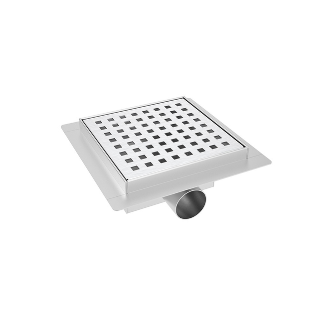 square drain adjustable flange installation detail for tile shower floor drain