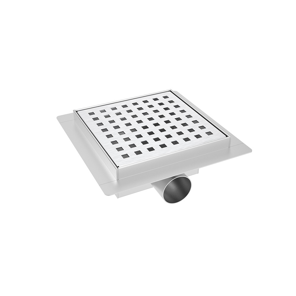 square drain adjustable flange installation detail for tile shower floor drain