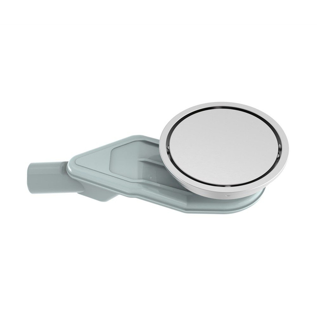 horizontal drain round floor drain side structure with low profile body