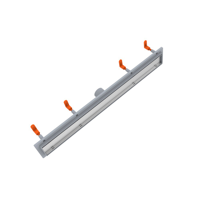 Invisible shower drain ss drain angled structure with floor mounting brackets