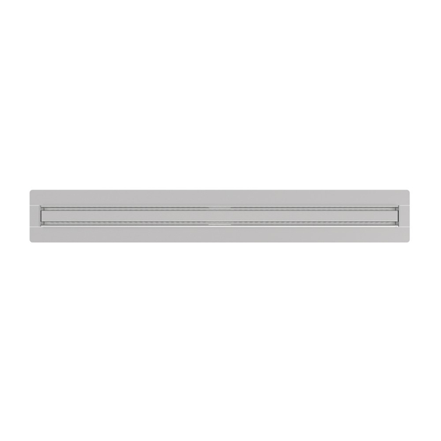 Shower drain height adjustment system with slim stainless steel linear channel