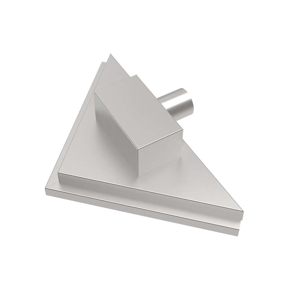 Triangle drain bathroom floor drain stainless steel bottom base structure