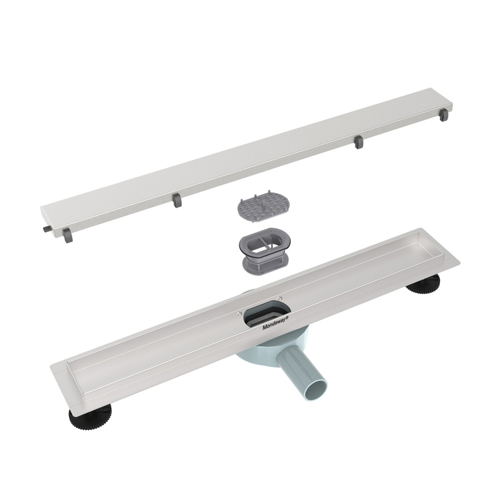 Exploded diagram of 360&deg; rotatable siphon dry and wet parts with hair filter
