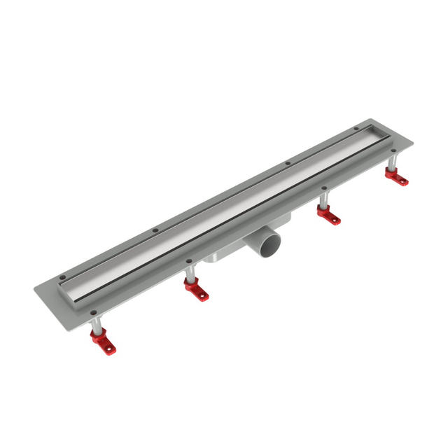 Scarico per doccia lineare 2 in 1 con inserto per piastrelle e base in PP resistente per drenaggio nascosto