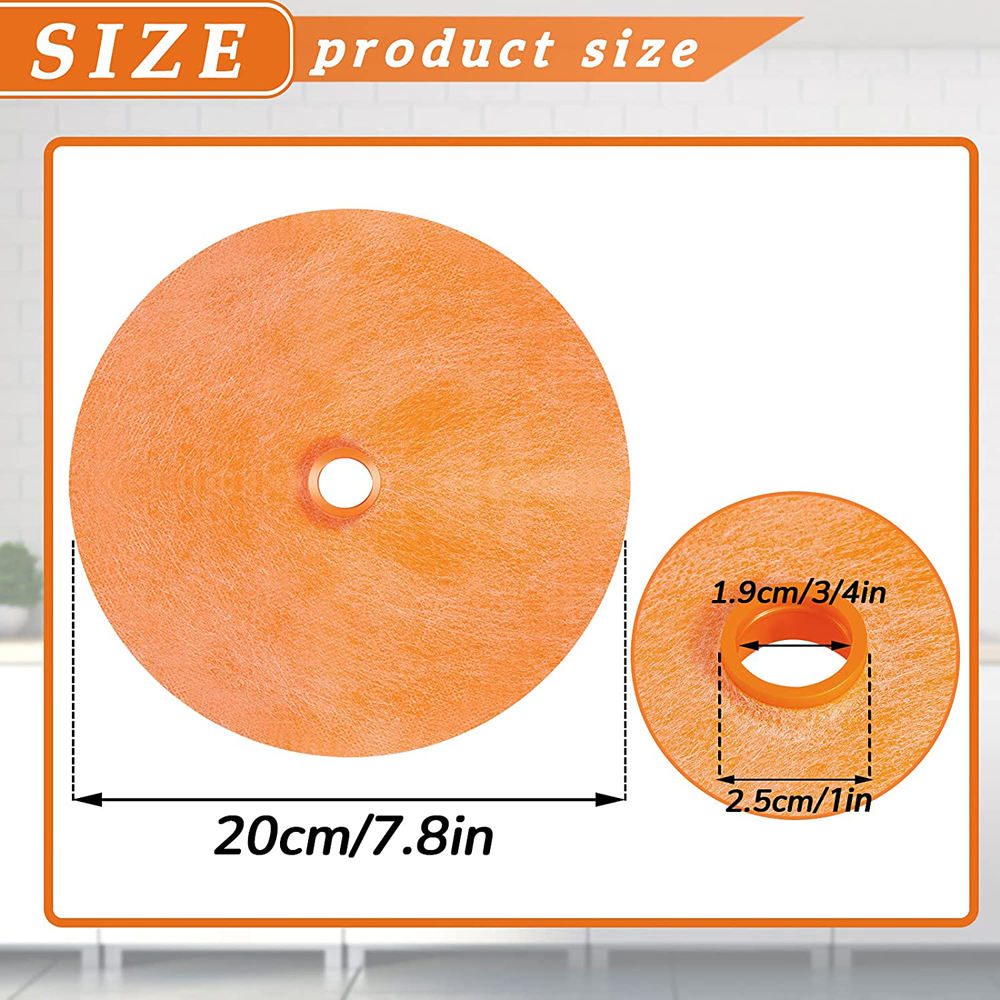 Technical dimensions of a 200mm orange waterproofing seal with 19mm gasket