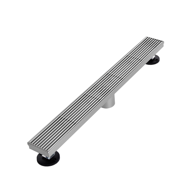 Wedge wire drain stainless steel linear drain top grate structure