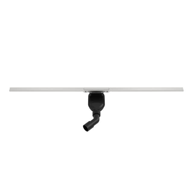 Horizontal shower drain side profile showing slim linear construction