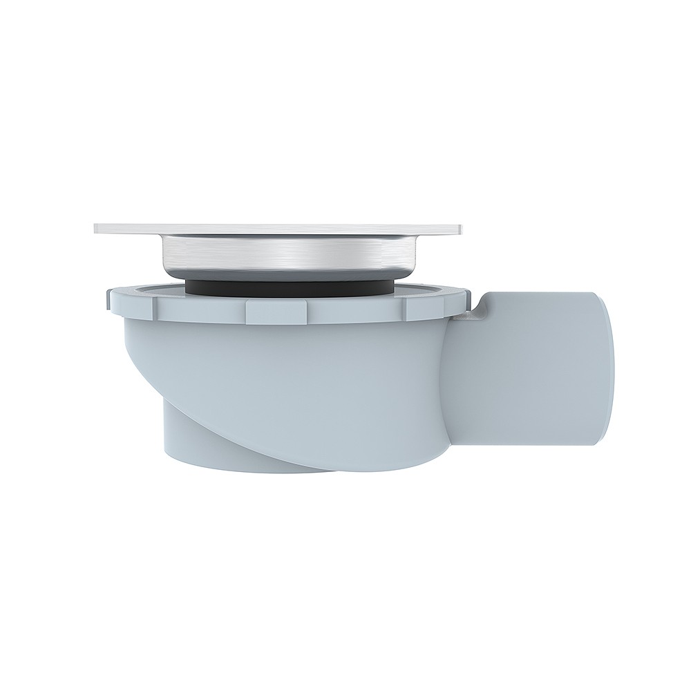 360&deg; rotatable siphon square shower drain front outlet structure