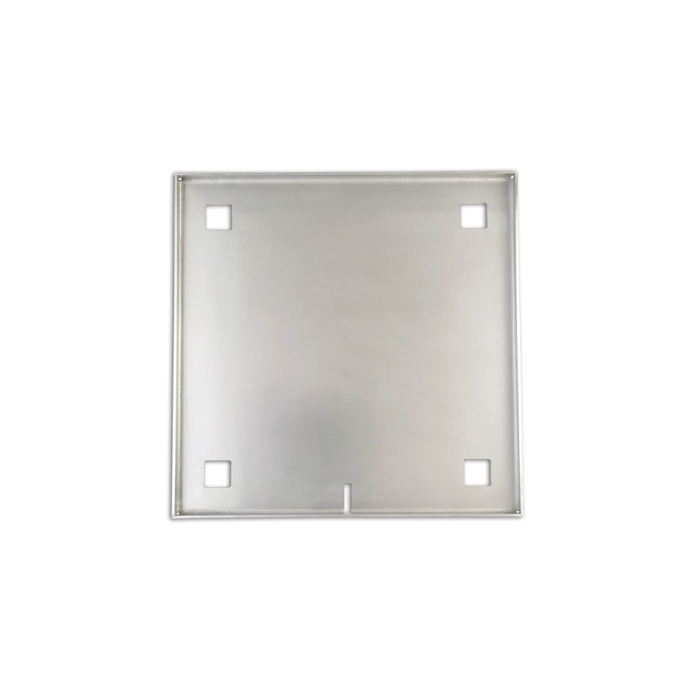 Swimming pool drain square frame in stainless steel construction