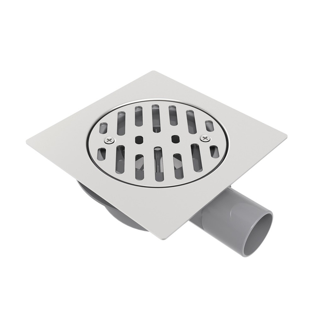 150mm square stainless steel shower drain for tile floor installation