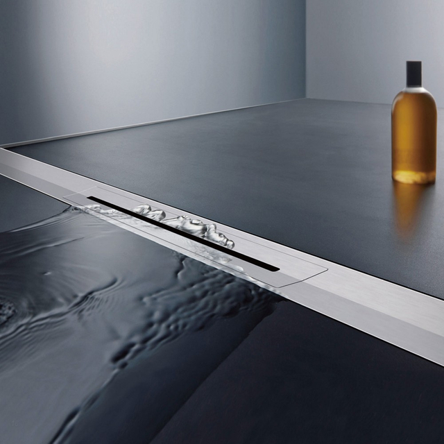 Modern bathroom shower floor drain with high flow rate