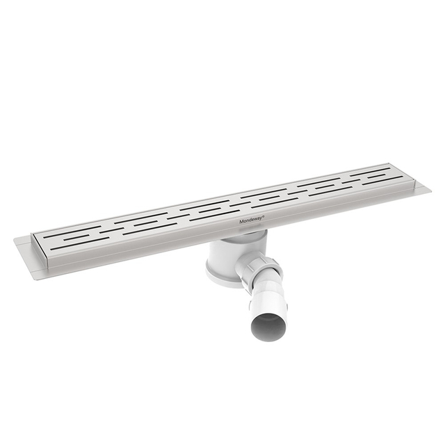 304 linear shower drain stainless steel with horizontal outlet for modern bathroom floor drains