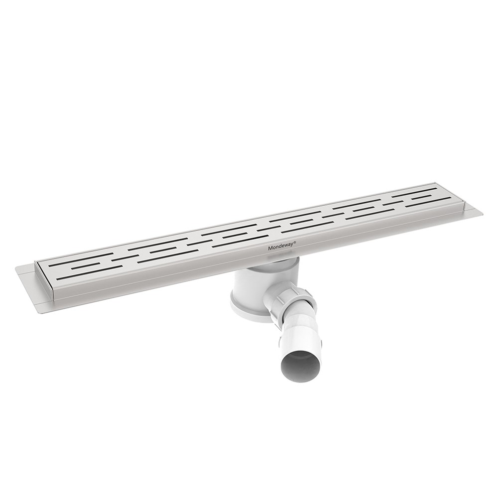 304 linear shower drain stainless steel with horizontal outlet for modern bathroom floor drains