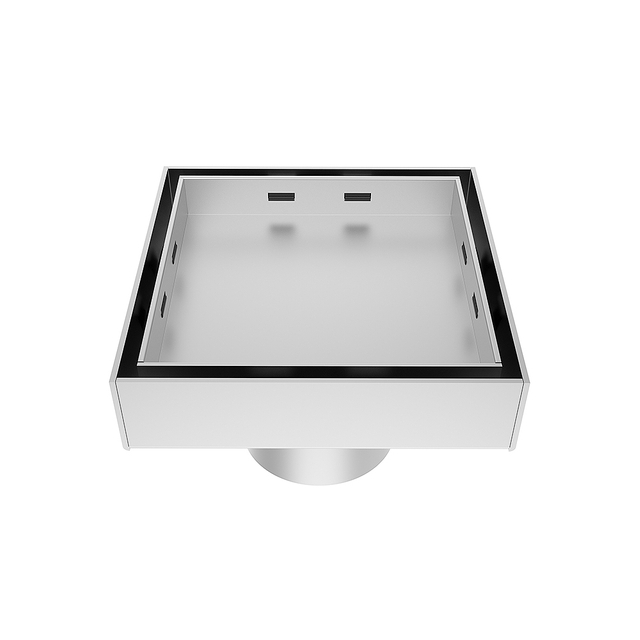 stainless steel vertical drain square body with compact structure