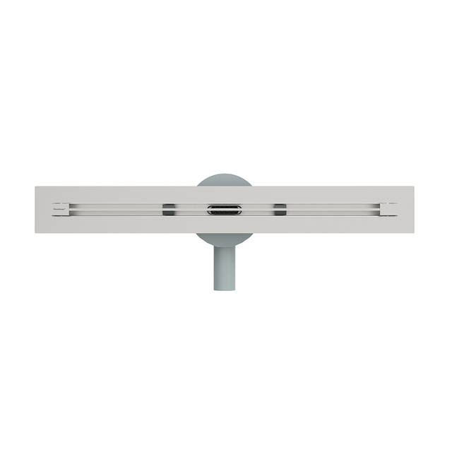 Top down look at the precision slot of the slim drain grate