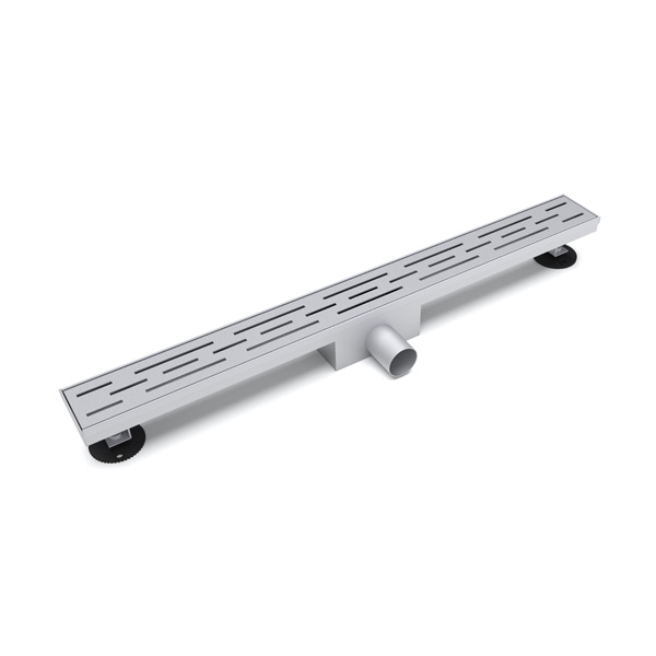Floor drain stainless steel featuring high flow linear pattern