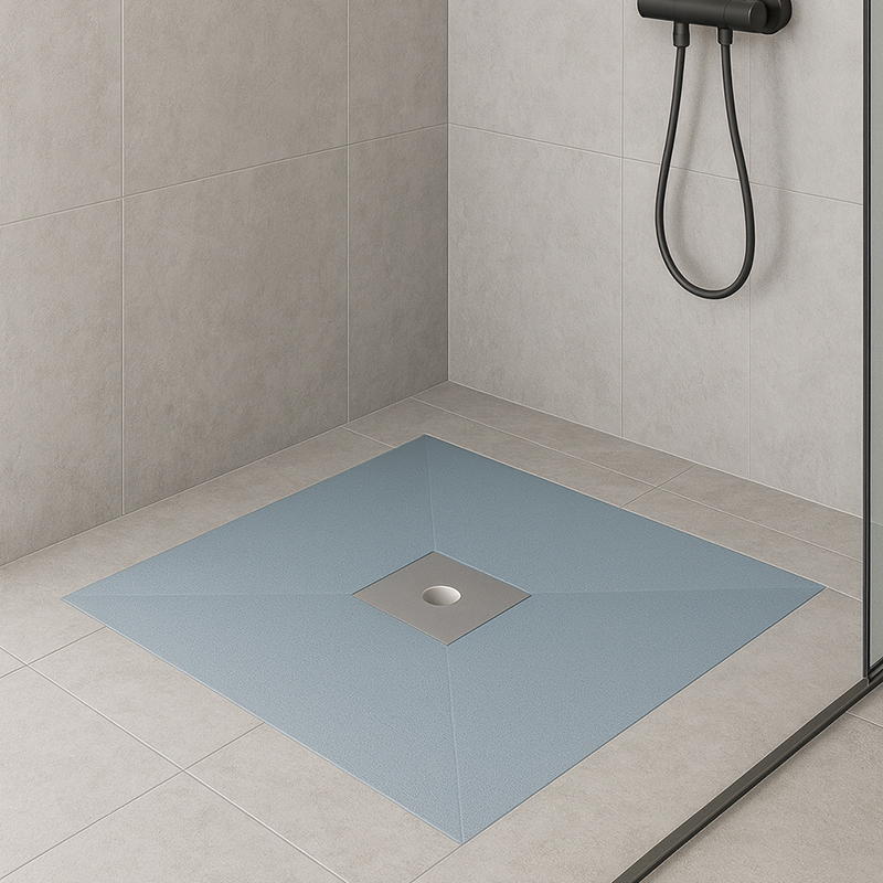 Installed XPS Shower Tray