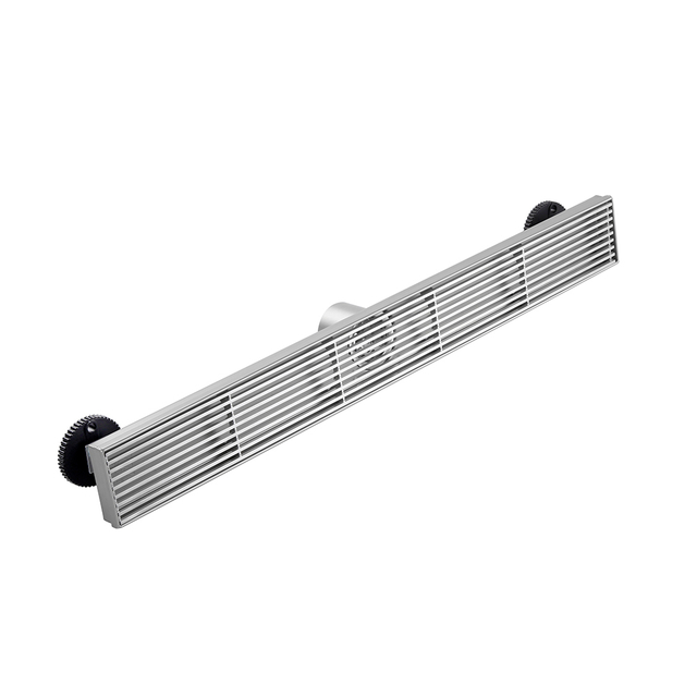 Shower drain kit wedge wire linear drain front grille design