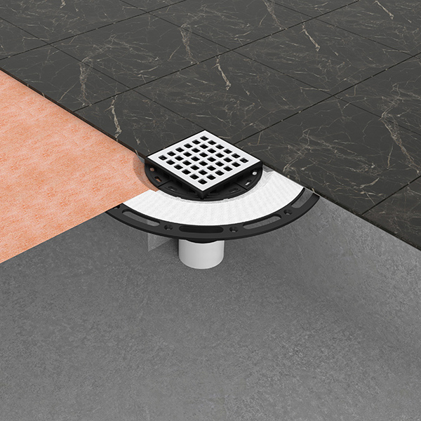 Bathroom drain base abs shower drain flange tile fitting