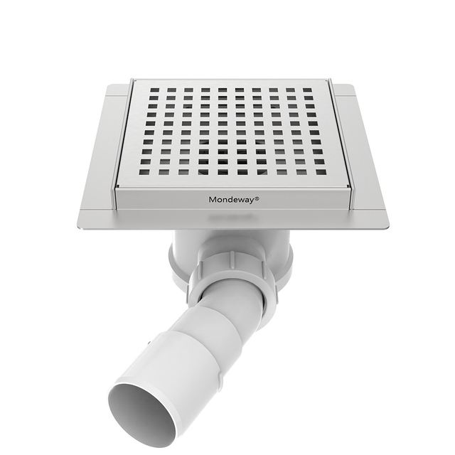 6 inch drain square floor drain with stainless steel grate front surface