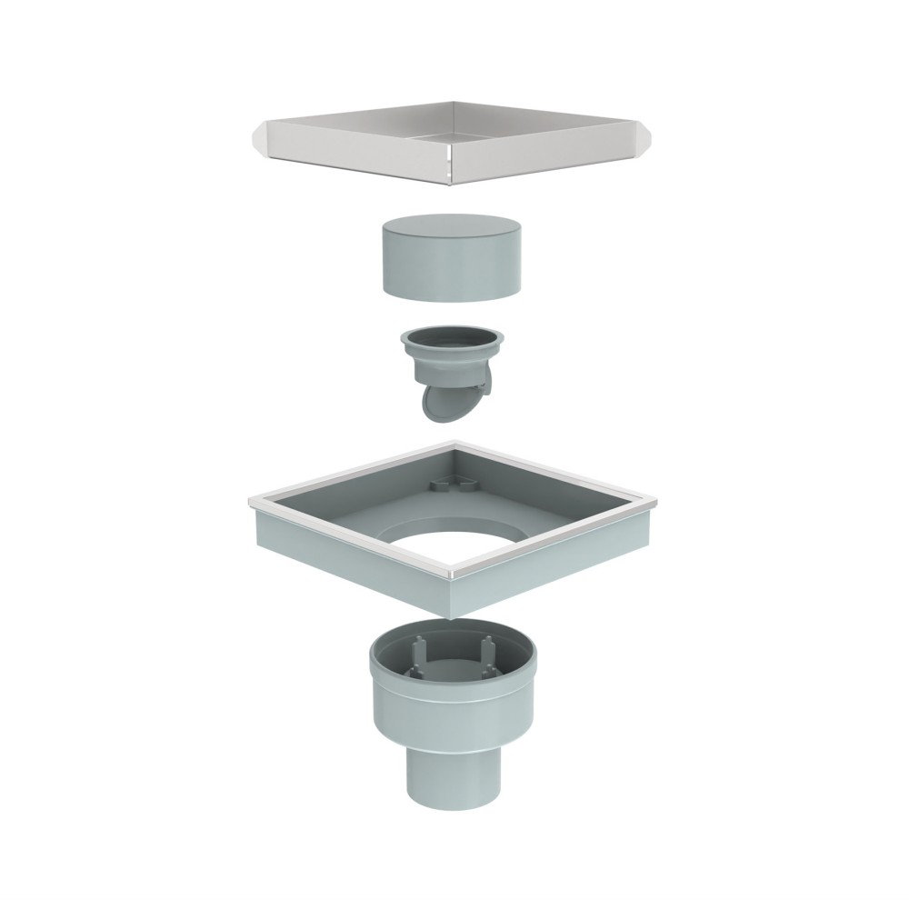 As Square drain becomes modern fashion drain, Our Model I20VT square shower drains offer drainage solutions for a wide range of situations. The Vertical 2” outlet is normal size and easy to install, after many years development, it has improved step by step and now becomes a star products with higher quality and better price. At mean time, the function of accessories have been upgraded with advantages of bigger flow rate, longtime anti-odor, not easy clog, easy installation, etc.