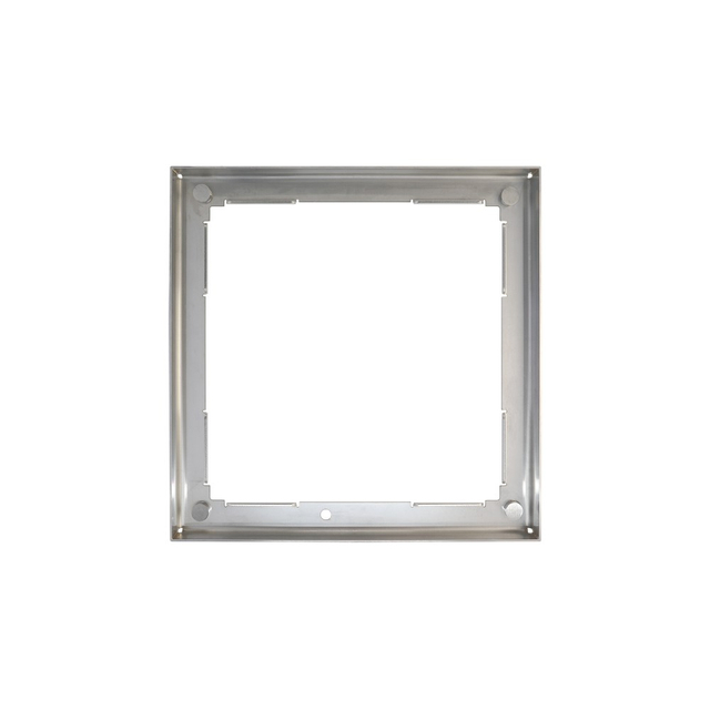 Stainless steel pool drain backside skimmer frame structure