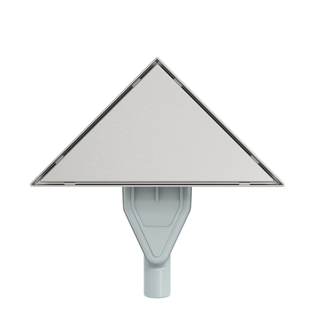 Floor siphon drain triangular drain bottom discharge port