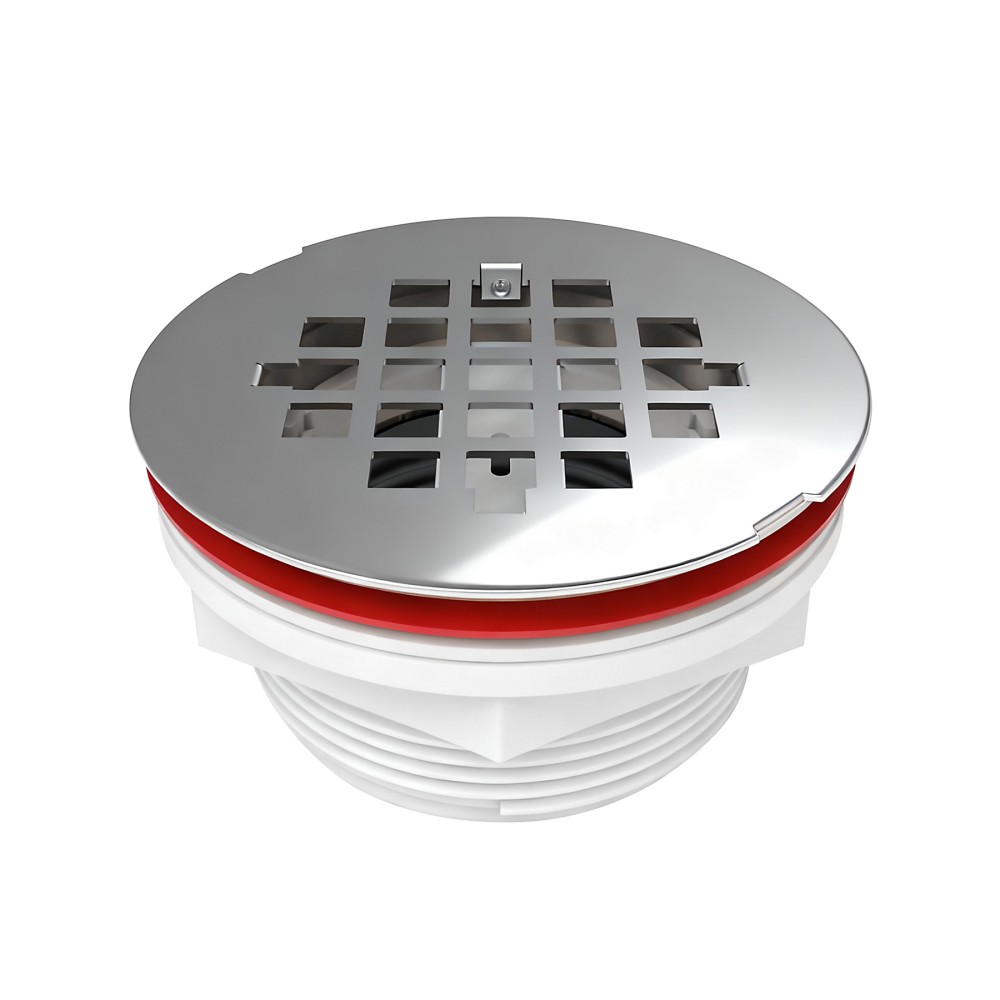 stainless steel round drain cover with abs channel drain base and sealing rings