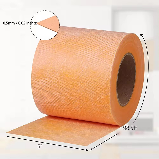 Waterproof membrane roll used in bathroom and kitchen wall tiling