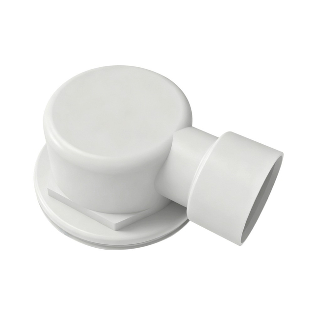 Durable PVC shower drain base for concrete floor