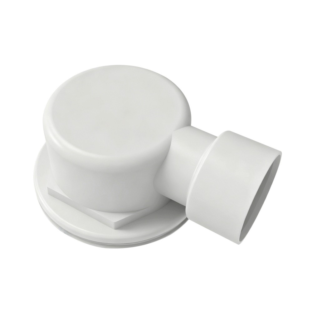 Durable PVC shower drain base for concrete floor