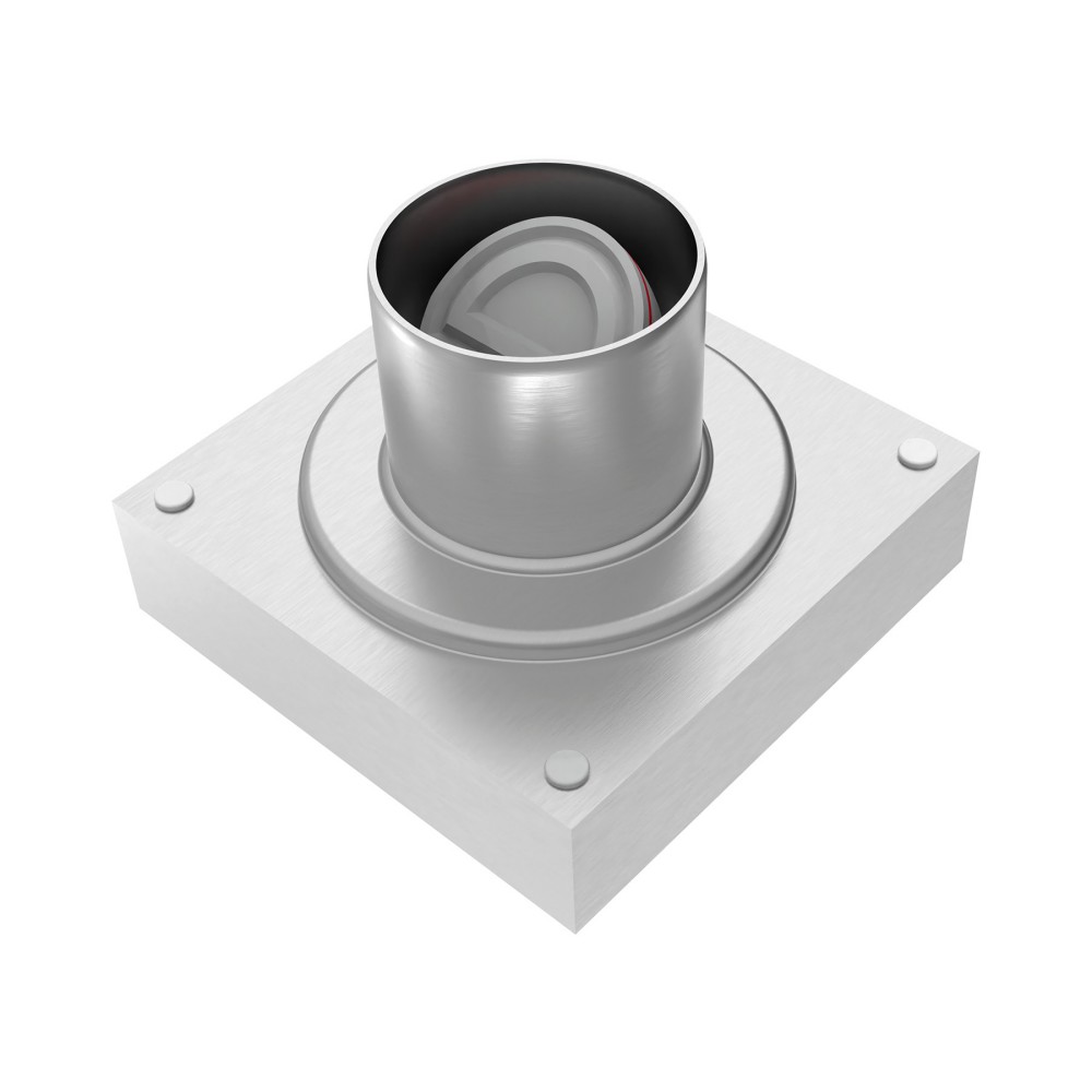 Bottom vertical pipe connection design for 2 inch outlet drains