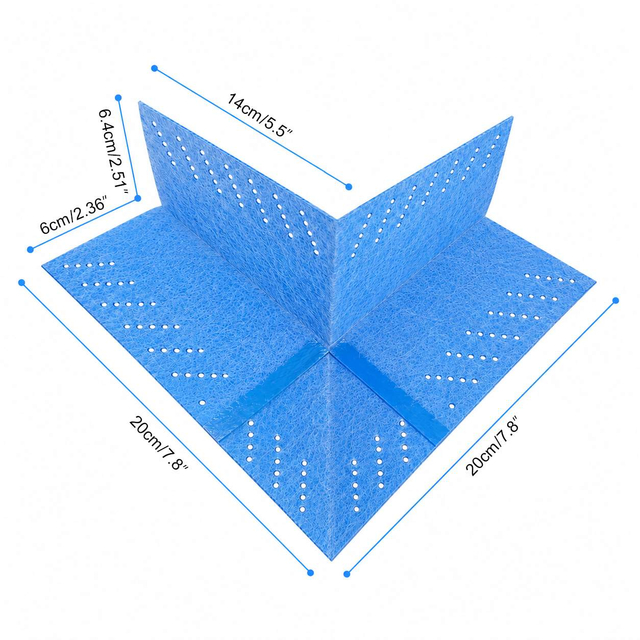 TPE waterproofing corner dimensions and specs