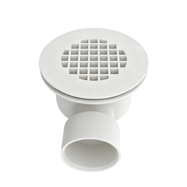 PVC shower drains with 56.2mm horizontal outlet