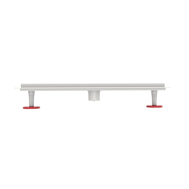 Front profile of low clearance shower linear drains