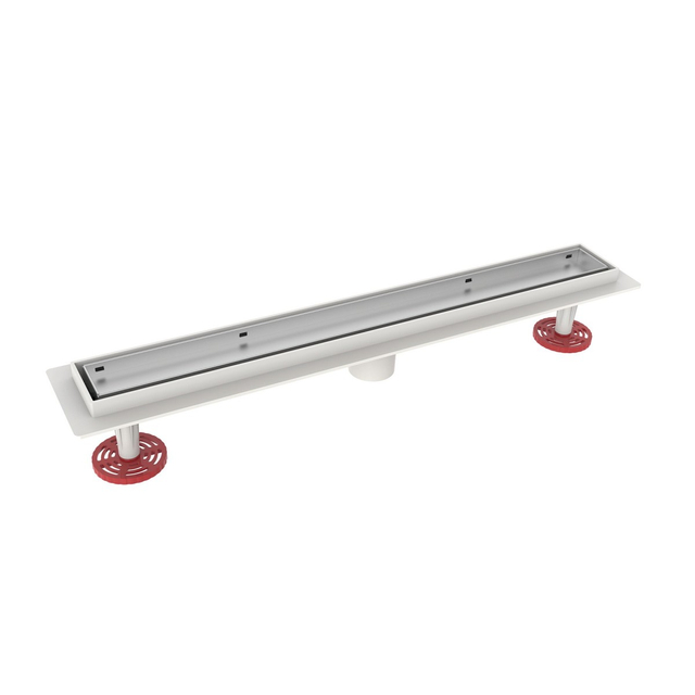 Complete stainless steel shower floor drain system