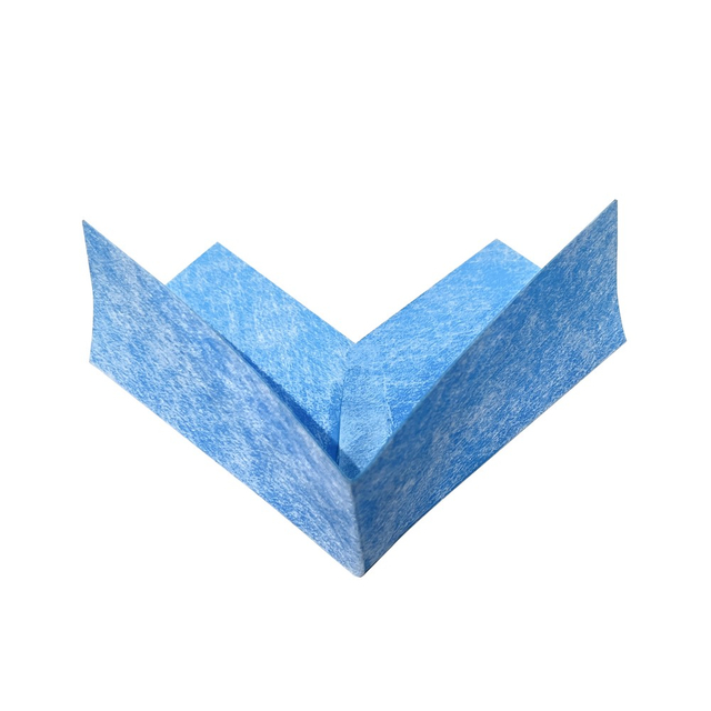 Blue TPE inside corner membrane for waterproof wall-floor joint sealing